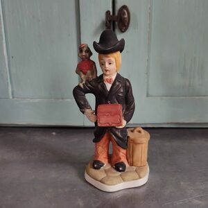 Organ Grinder with Hat Monkey Figurine Home Decor